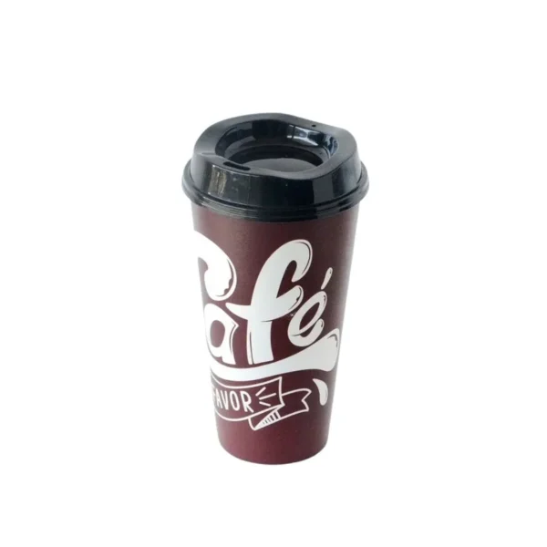 VASO PLAST "SAO" DECO 0,55L CAFE / INTENS