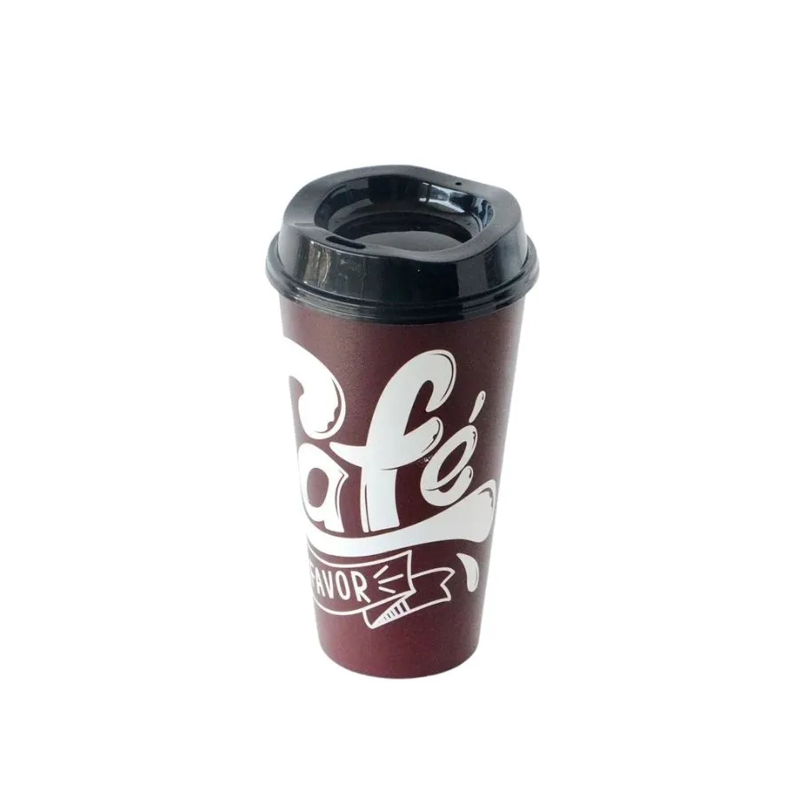 VASO PLAST "SAO" DECO 0,55L CAFE / INTENS