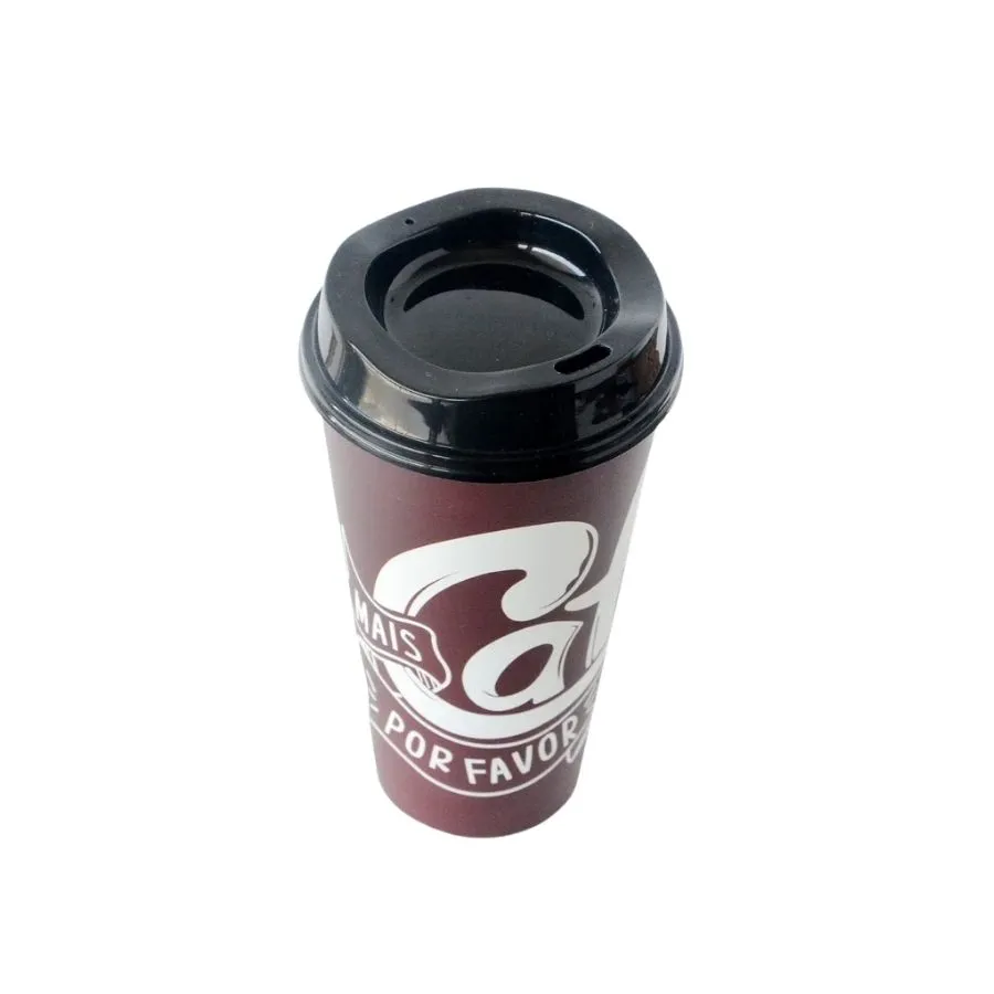 VASO PLAST "SAO" DECO 0,55L CAFE / INTENS