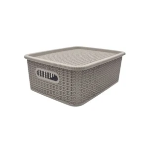 Caja organizadora ratán 5 L con tapa – SAO BERNARDO
