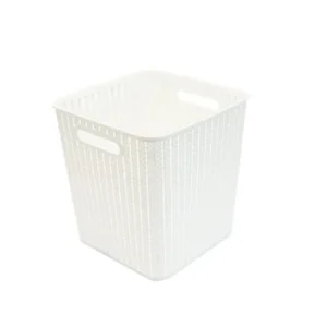Cesto plástico ratán blanco 16,5 L – SAO BERNARDO