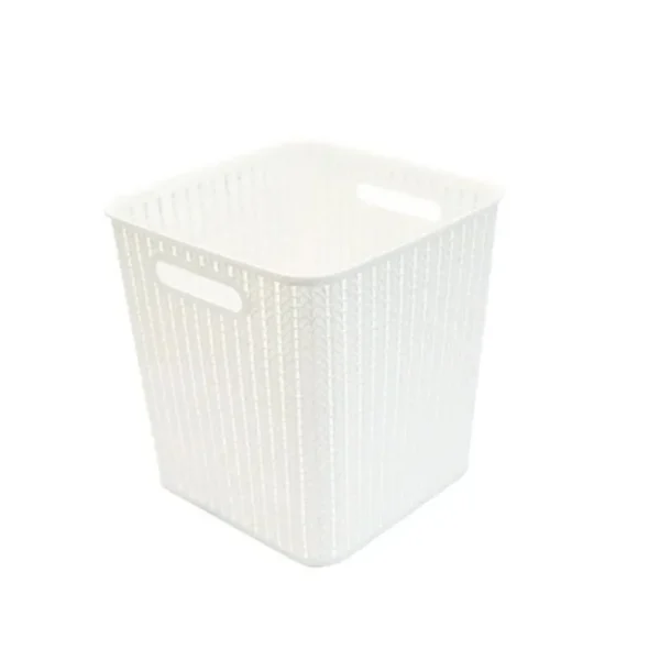 Cesto plástico ratán blanco 16,5 L – SAO BERNARDO