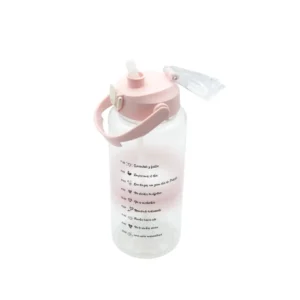 Botella motivacional rosa degradé 2 L