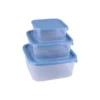 Set herméticos plásticos Multi Click cuadrados x 3 - SAO LEO