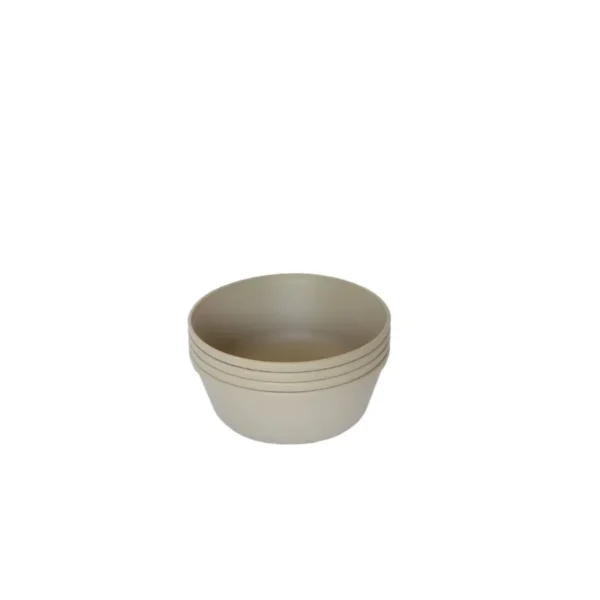 Set bowls plásticos Premium grises x 4