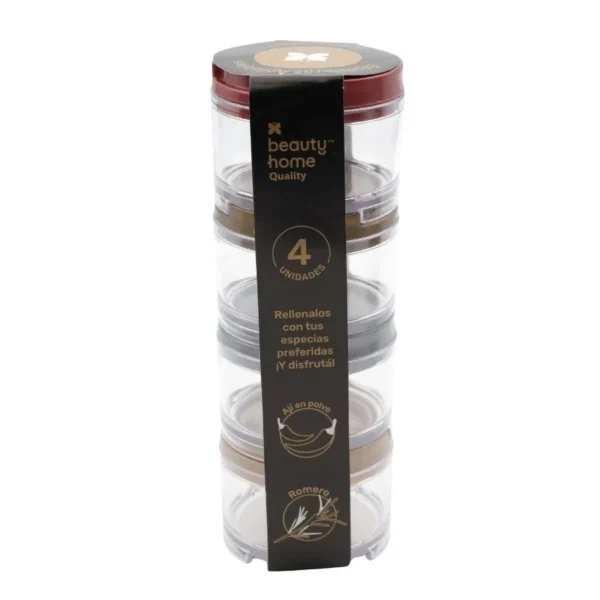 Especieros apilables Quality x 4 – BEAUTY HOME