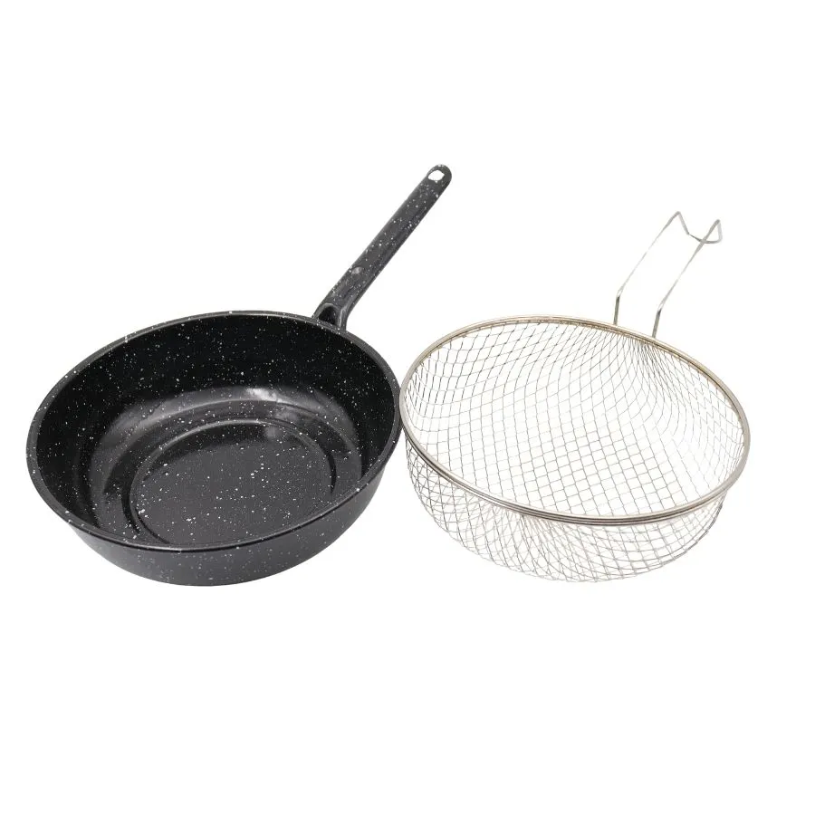 Freidora enlozada con canasto 24 cm – JOVIFEL