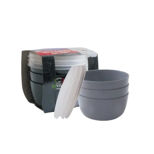 SET BOWL PLAST x 3 JOVI RED 400 cc JOVI
