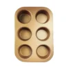 Molde para muffins antiadherente Cobre x 6 - JOVIFEL