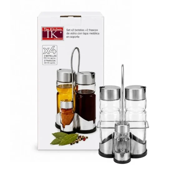 Set salad x 4 con tapa metal – THE KITCHEN