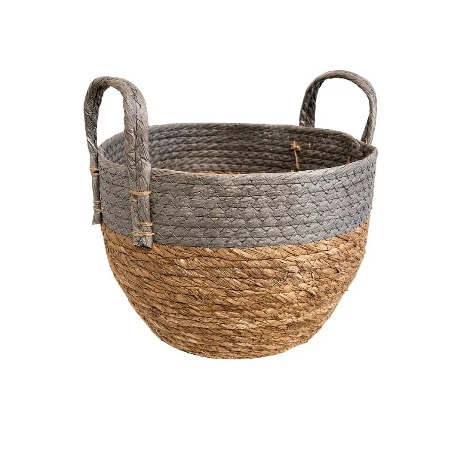 CESTAS YUTE BICOLOR c/ASAS x 3 (23/28/33)