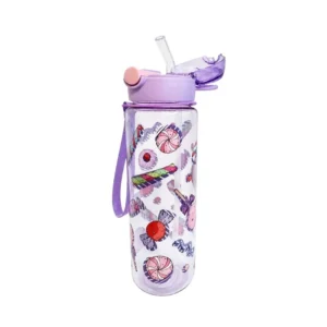 Botella plástica con sorbete y agarre 590 cc – THE KITCHEN