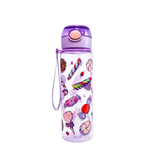 Botella plástica con sorbete y agarre 590 cc – THE KITCHEN