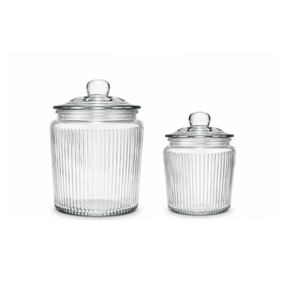 Frasco redondo vidrio con tapa 900 ml – THE KITCHEN