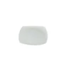 Plato postre cuadrado melamina blanco 21 cm - RESPONTECH