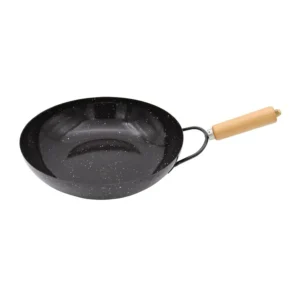 Wok enlozado 28 cm con mango de madera – MAULLIN