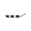 Set cazuelas dip enlozadas x 3 con mango madera - LOZAFER