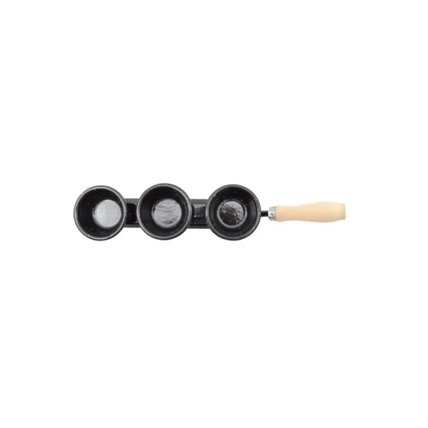Set cazuelas dip enlozadas x 3 con mango madera – LOZAFER