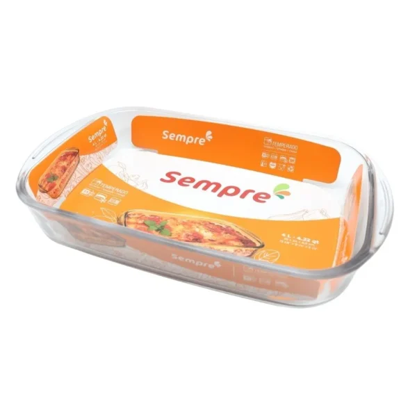 Asadera de vidrio rectangular 36,2 x 23 cm – SEMPRE