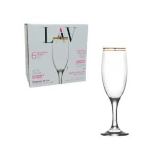 EST 6 COPAS LAV-ATLANTCA FLAUTA ORO