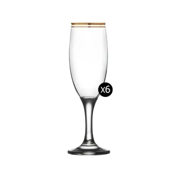 EST 6 COPAS LAV-ATLANTCA FLAUTA ORO