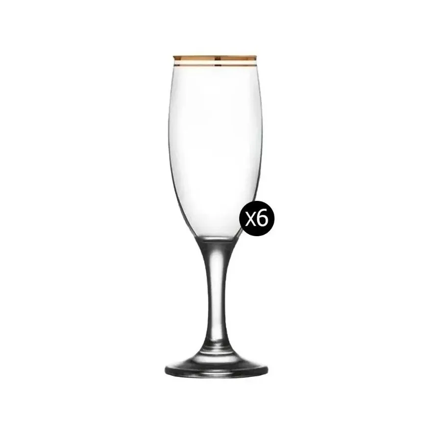 EST 6 COPAS LAV-ATLANTCA FLAUTA ORO