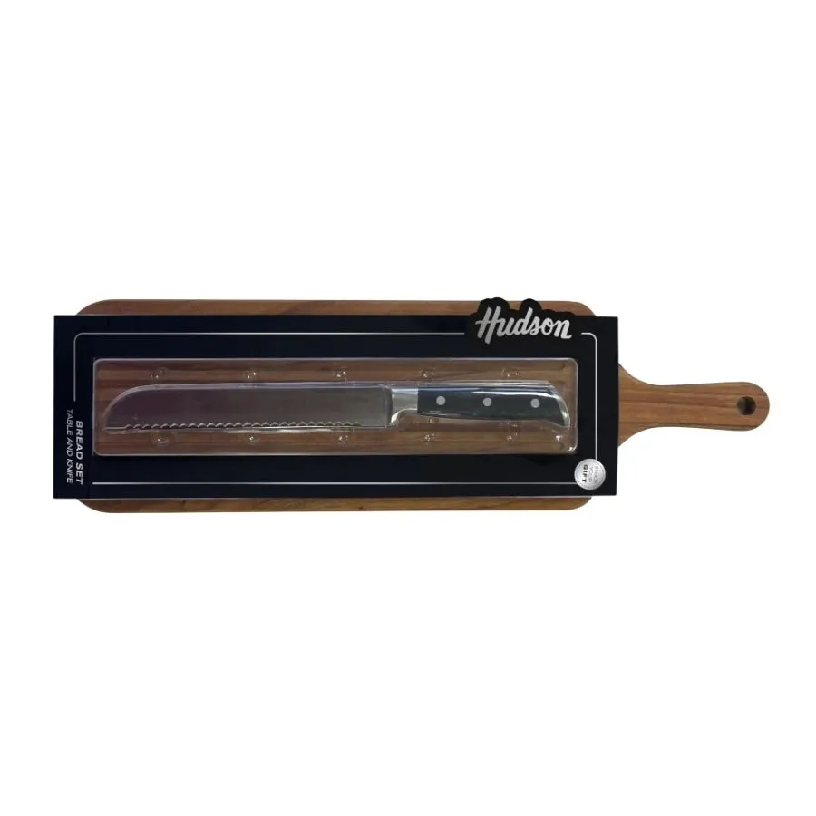 Tabla de madera para pan con cuchillo – HUDSON