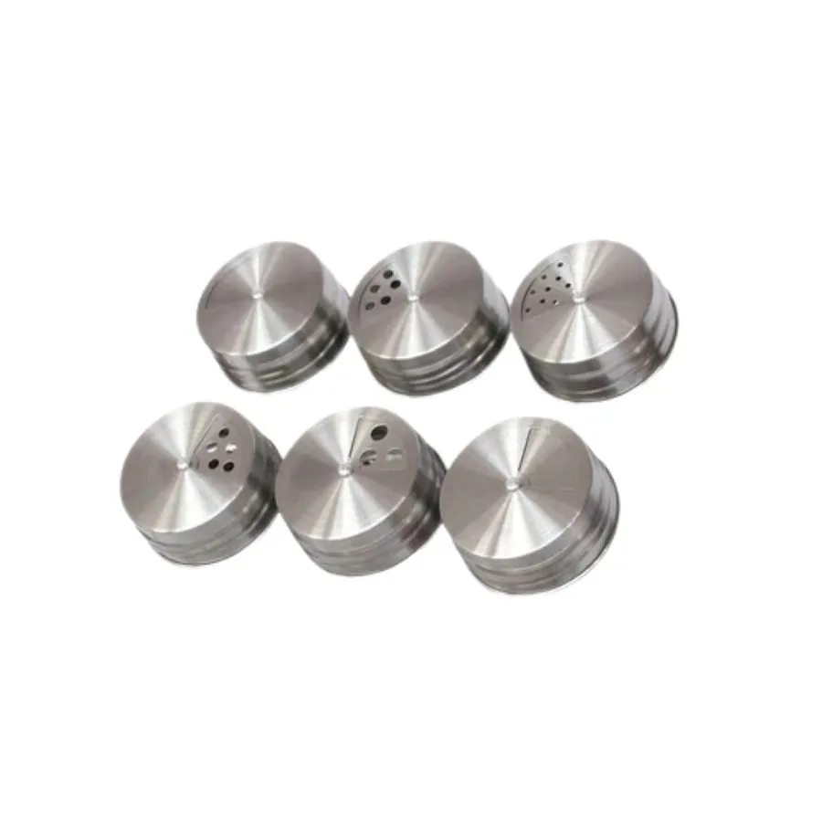Especiero de vidrio x 6 con base recta doble – HUDSON