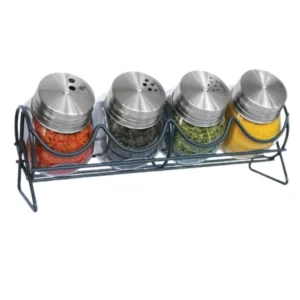 Especiero vidrio x 4 con base recta – HUDSON