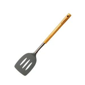 Espátula ranurada de nylon con mango de madera – HUDSON