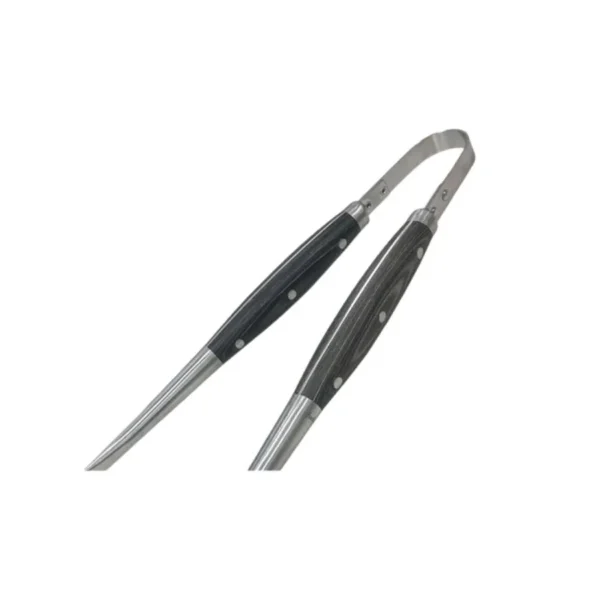 Pinza para parrilla de acero inoxidable con mango de madera – HUDSON