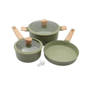 Batería de cocina antiadherente 5 piezas Olive – HUDSON