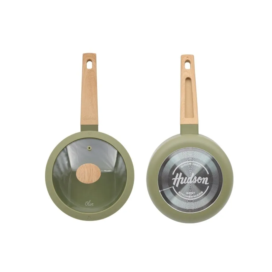 Cacerola antiadherente Olive con mango 18 cm – HUDSON