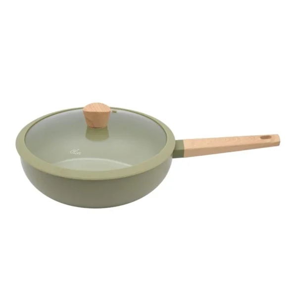 Wok antiadherente Olive 28 cm – HUDSON