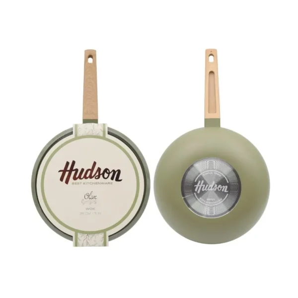 Wok antiadherente Olive 28 cm – HUDSON