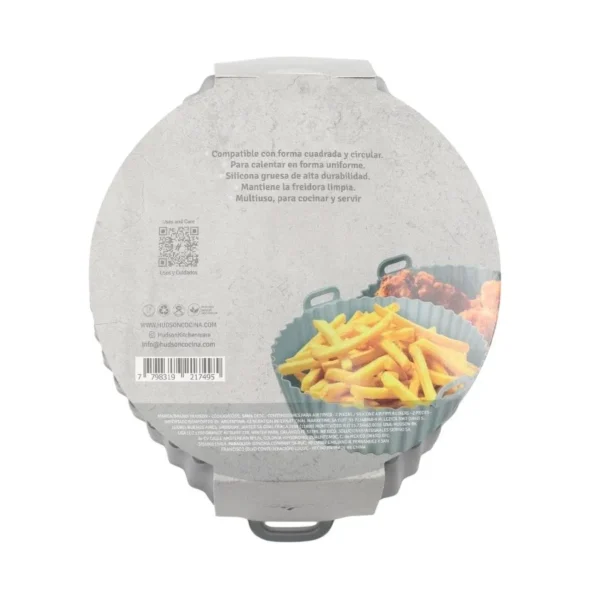 Set de moldes de silicona redondos para Air Fryer x 2 – HUDSON