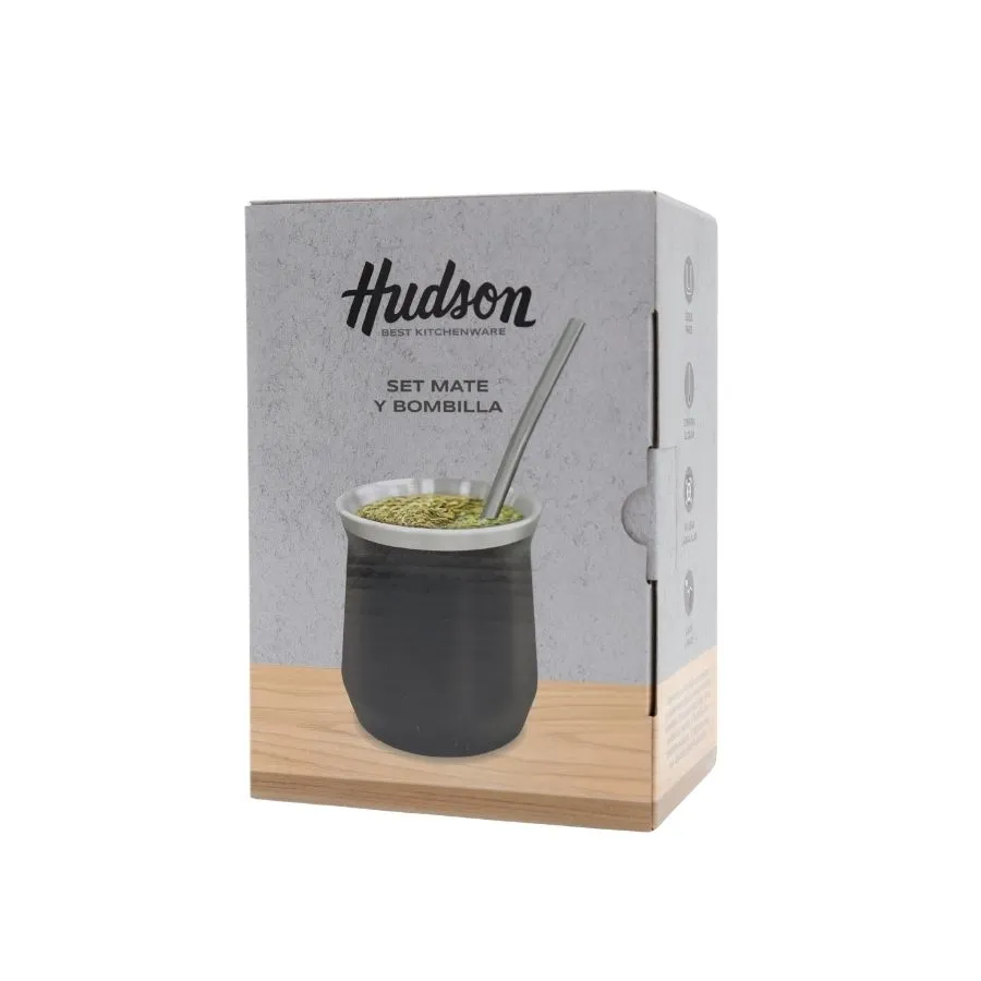 Mate de acero inoxidable negro – HUDSON