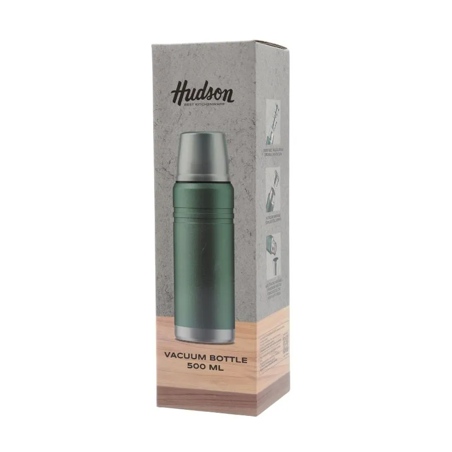 Termo de acero inoxidable verde 500 ml – HUDSON