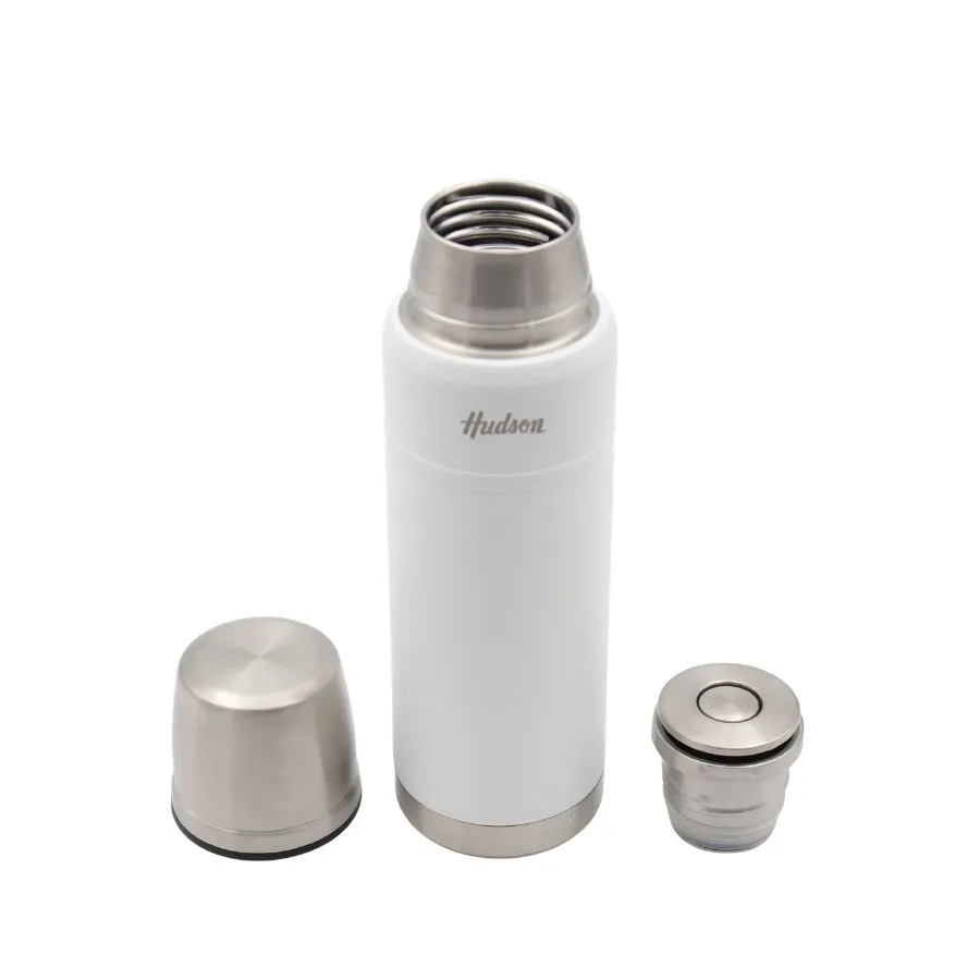 Termo de acero inoxidable blanco 500 ml – HUDSON