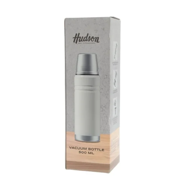 Termo de acero inoxidable blanco 500 ml – HUDSON