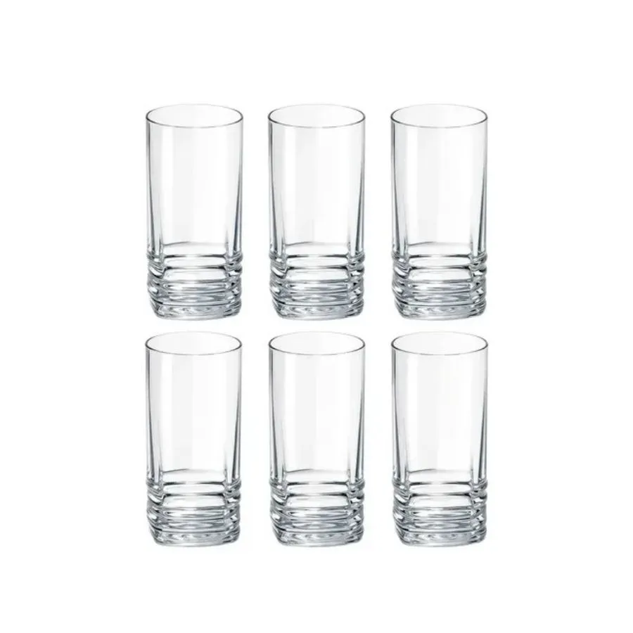 EST 6 VASOS ELEGANT T/L 335cc BASE CUAD