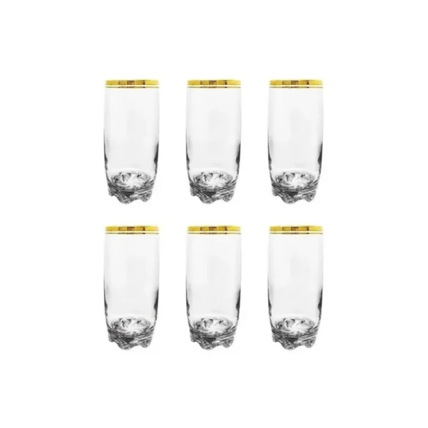 EST 6 VASOS ATLANTICA ORO T/L 370 cc