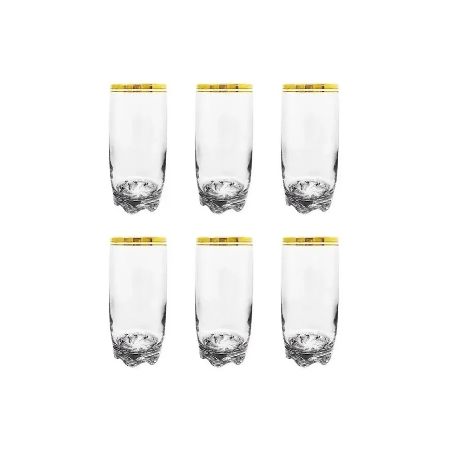 EST 6 VASOS ATLANTICA ORO T/L 370 cc