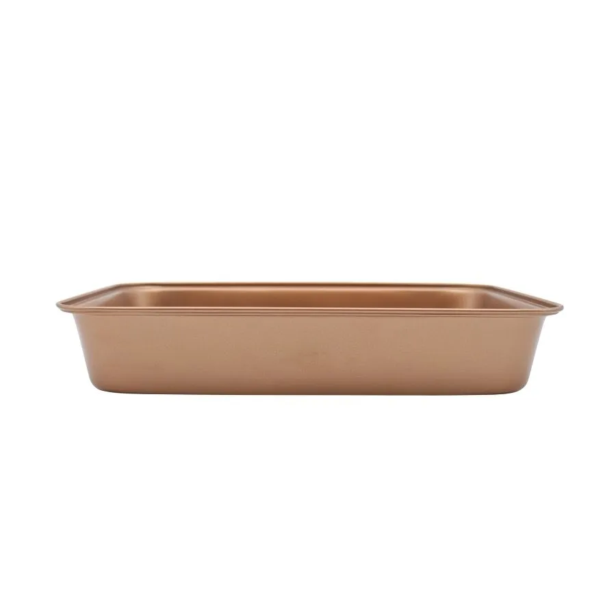 Asadera antiadherente Cobre 34 x 24 cm - HUDSON