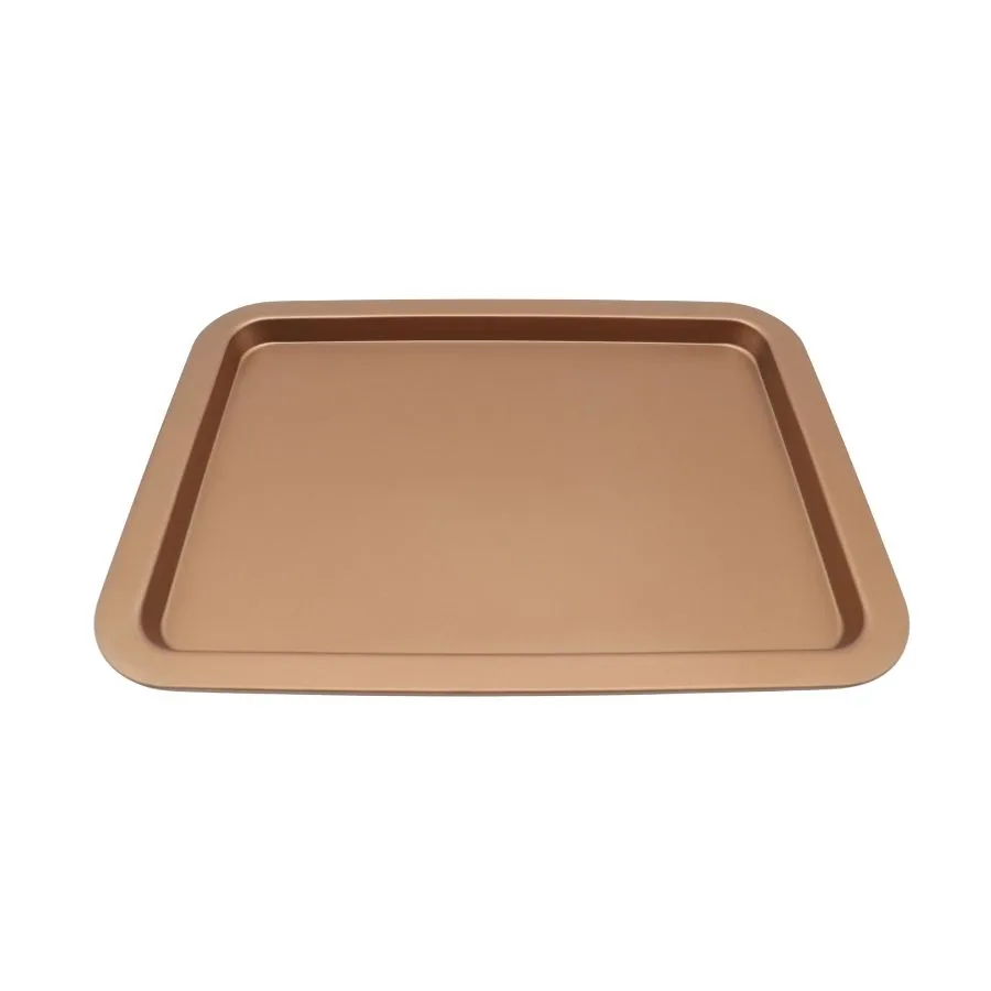 MOLDE PLACA TEF RECT COBRE 38,5x27 P/HORNO