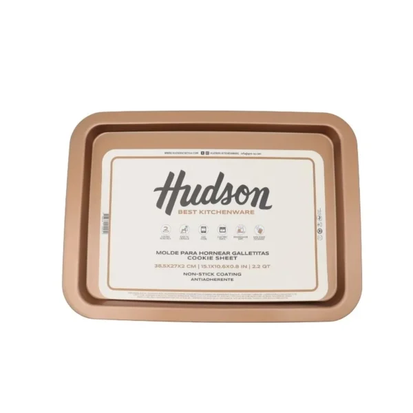 Molde placa rectangular antiadherente cobre 38,5 x 27 cm – HUDSON