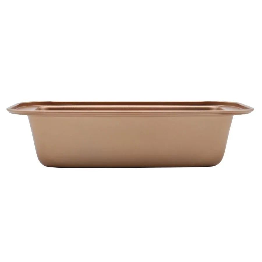 Budinera rectangular antiadherente Cobre 27,5 x 14 cm – HUDSON