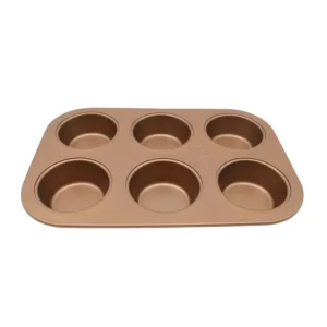 Molde muffins antiadherente cobre x 6 – HUDSON