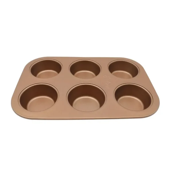 Molde muffins antiadherente cobre x 6 – HUDSON