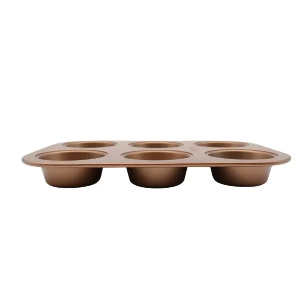 Molde muffins antiadherente cobre x 6 – HUDSON